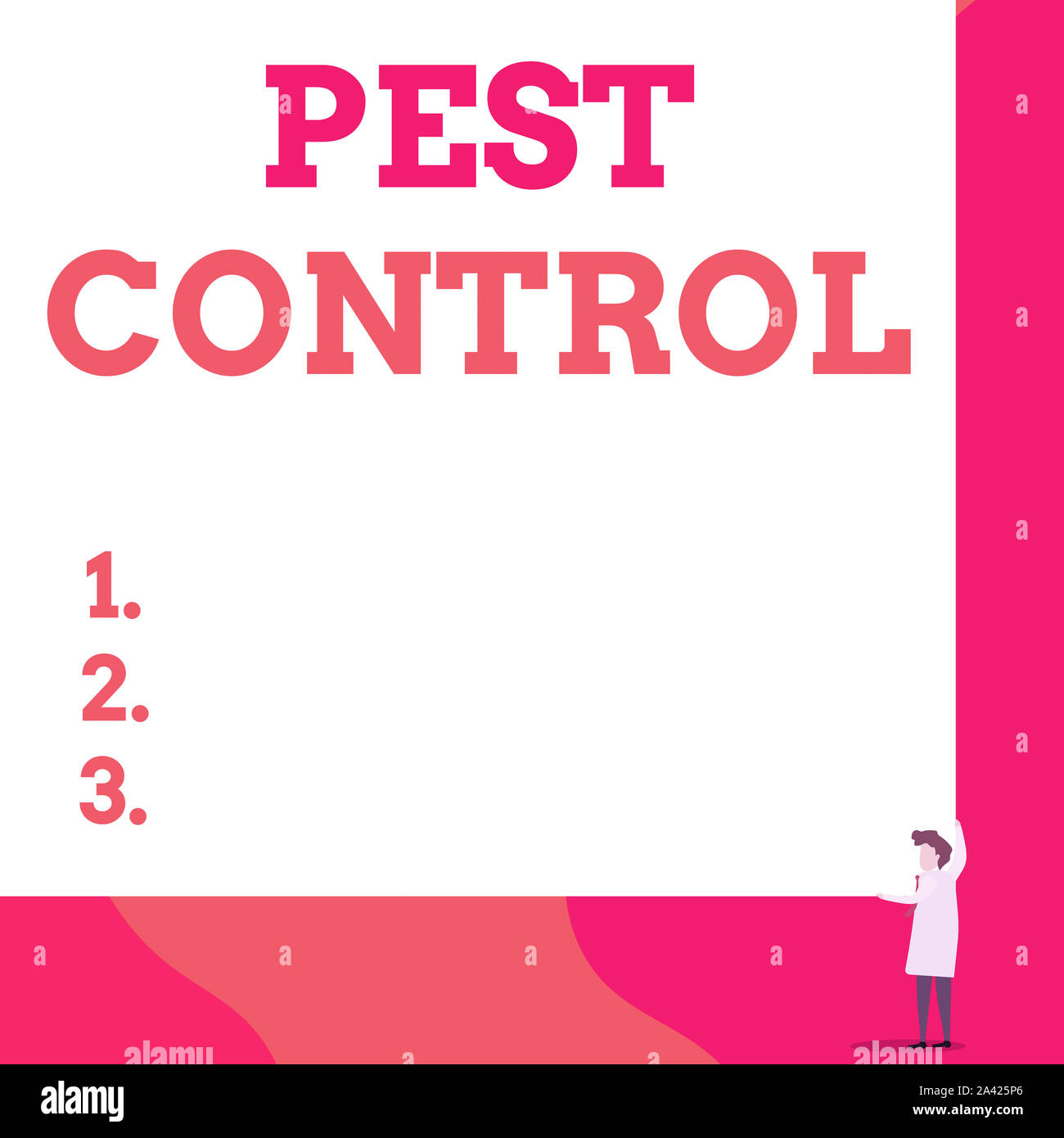 Writing note showing Pest Control. Business concept for analysisagement ...