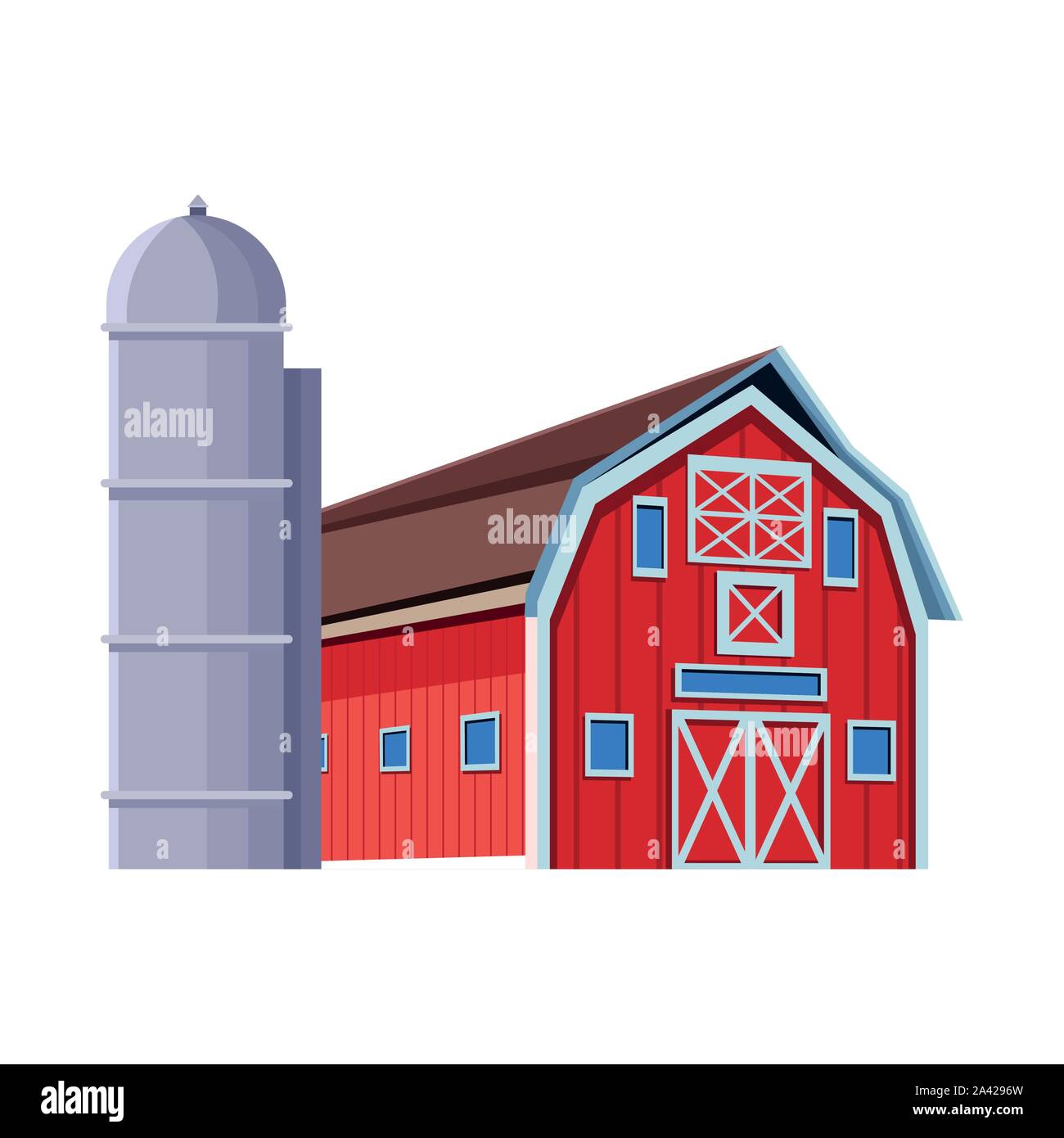 wooden Farm barn and granary design Stock Vector Image & Art - Alamy