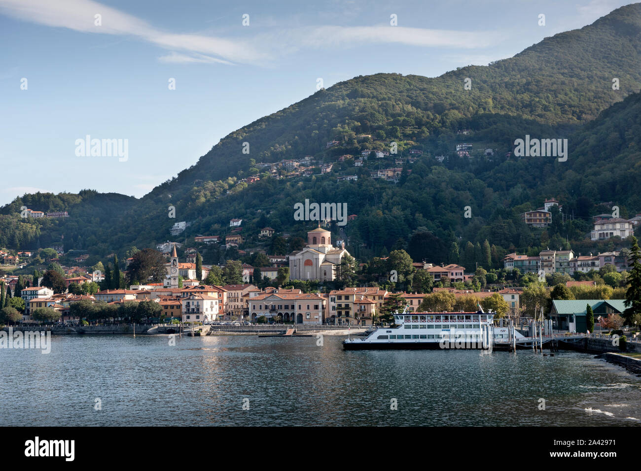 Lake Maggiore Lago Maggiore Laveno-Mombello, Lombardy Italy Sept 2019 Stock Photo