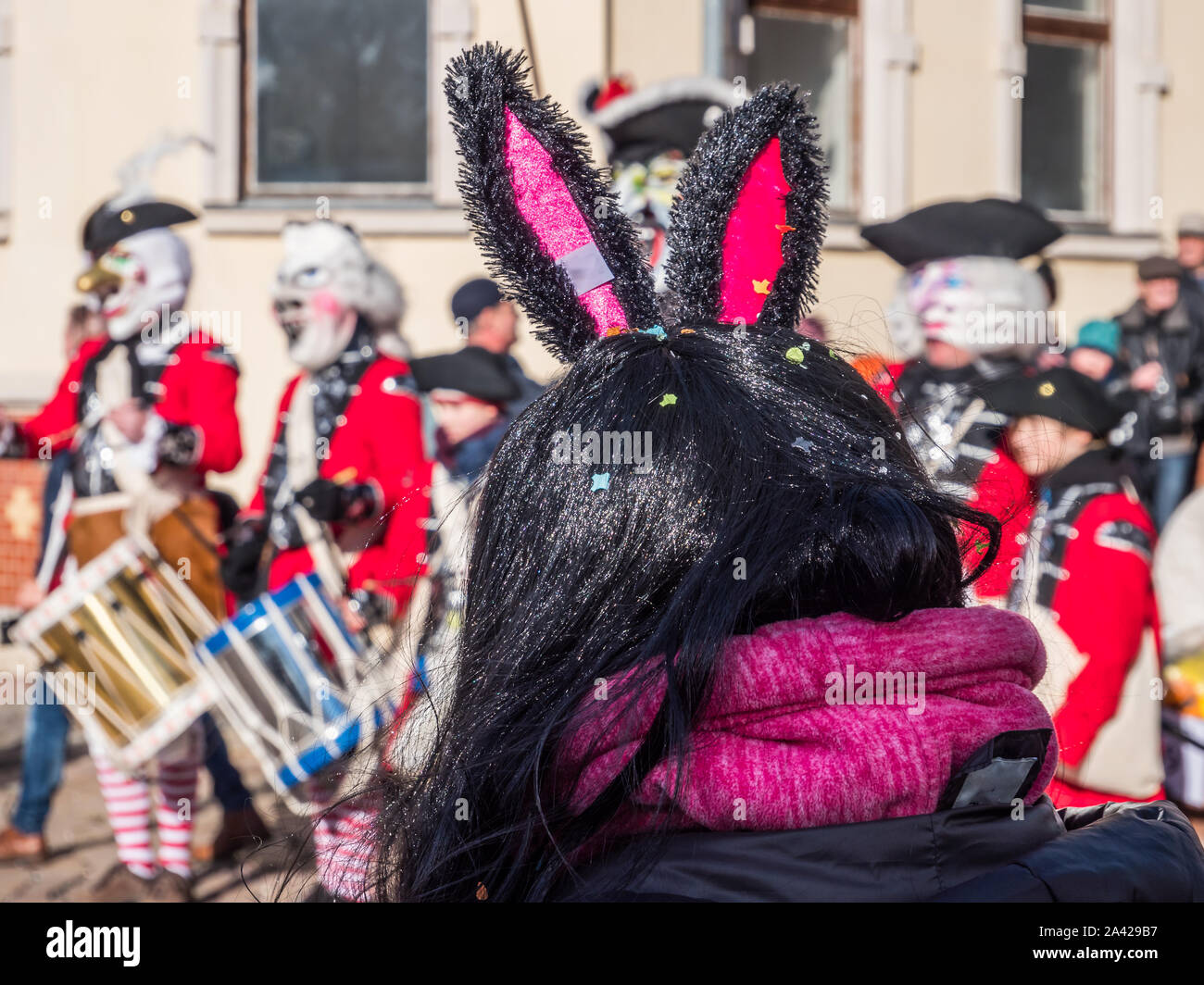 Bunny costume at carnival Stock Photo - Alamy