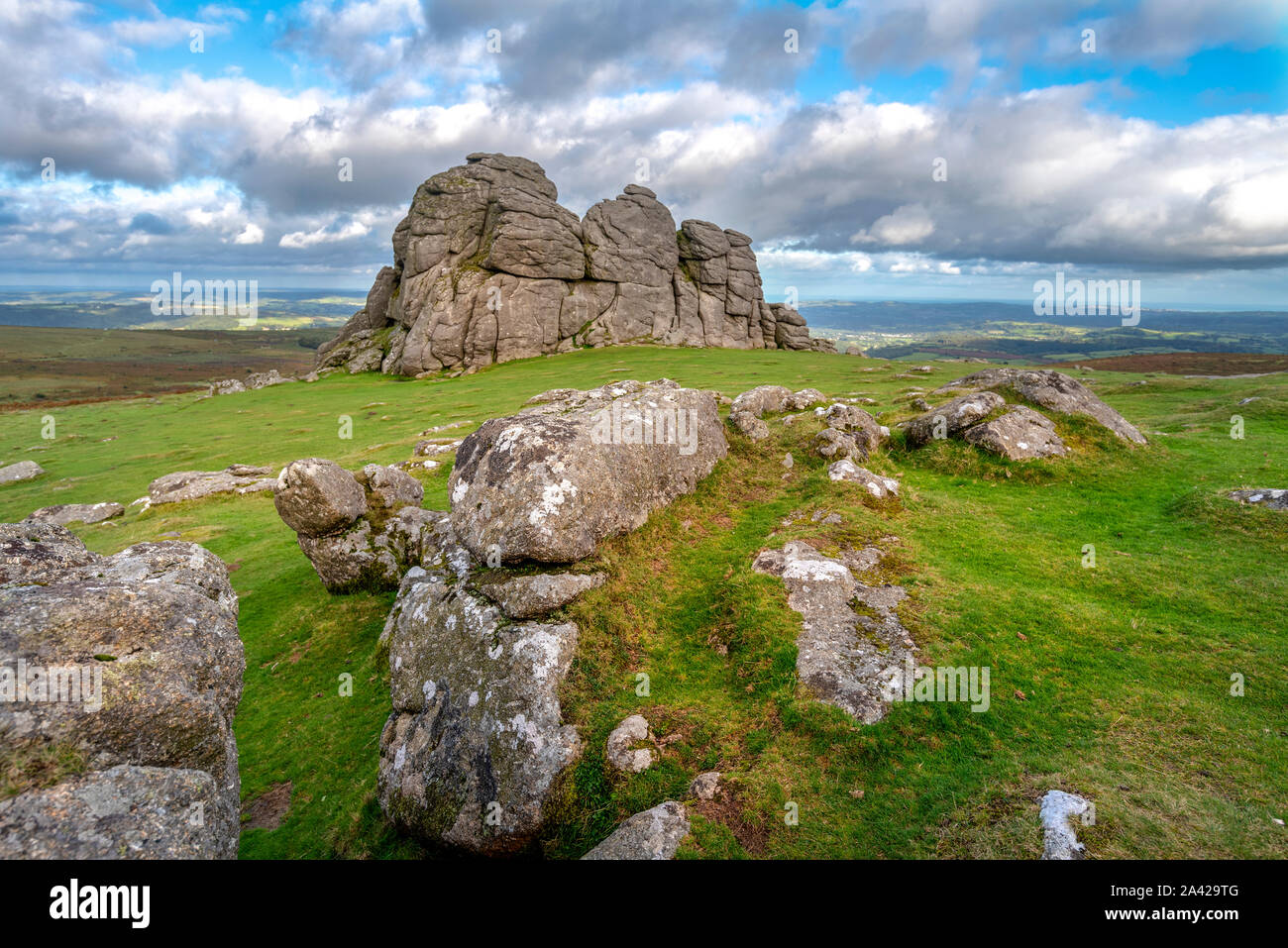 Haytor rocks , a giant granite outcrop and one of the Tors that isn't ...