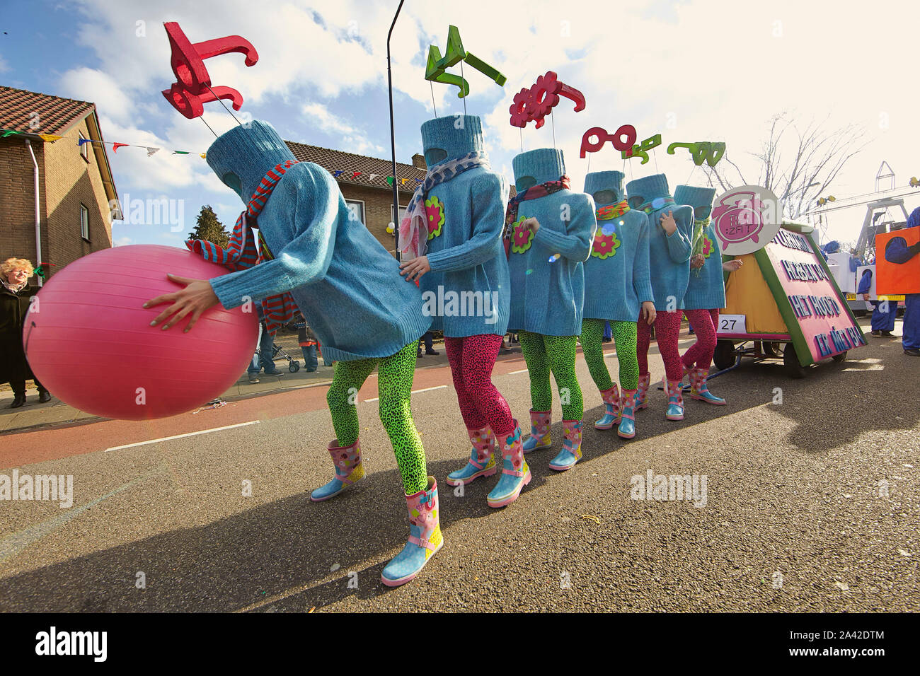Nederland Amersfoort Hoogland Carnival in the streets carnival parade 02-03-2014 photo: Jaco Klamer Stock Photo
