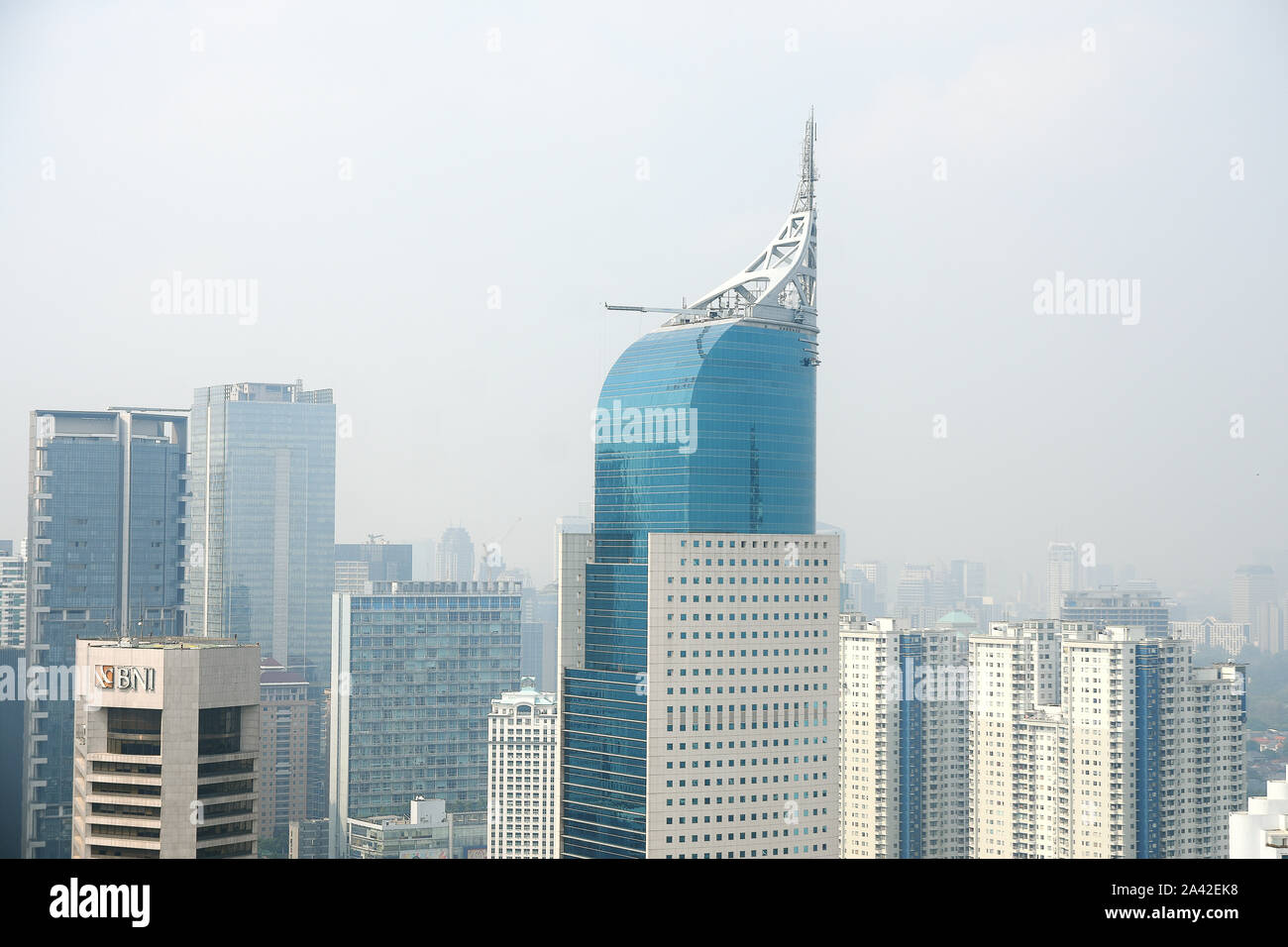 Cityscape Bank Bni 46 At Sudirman Street Jakarta Stock Photo Alamy