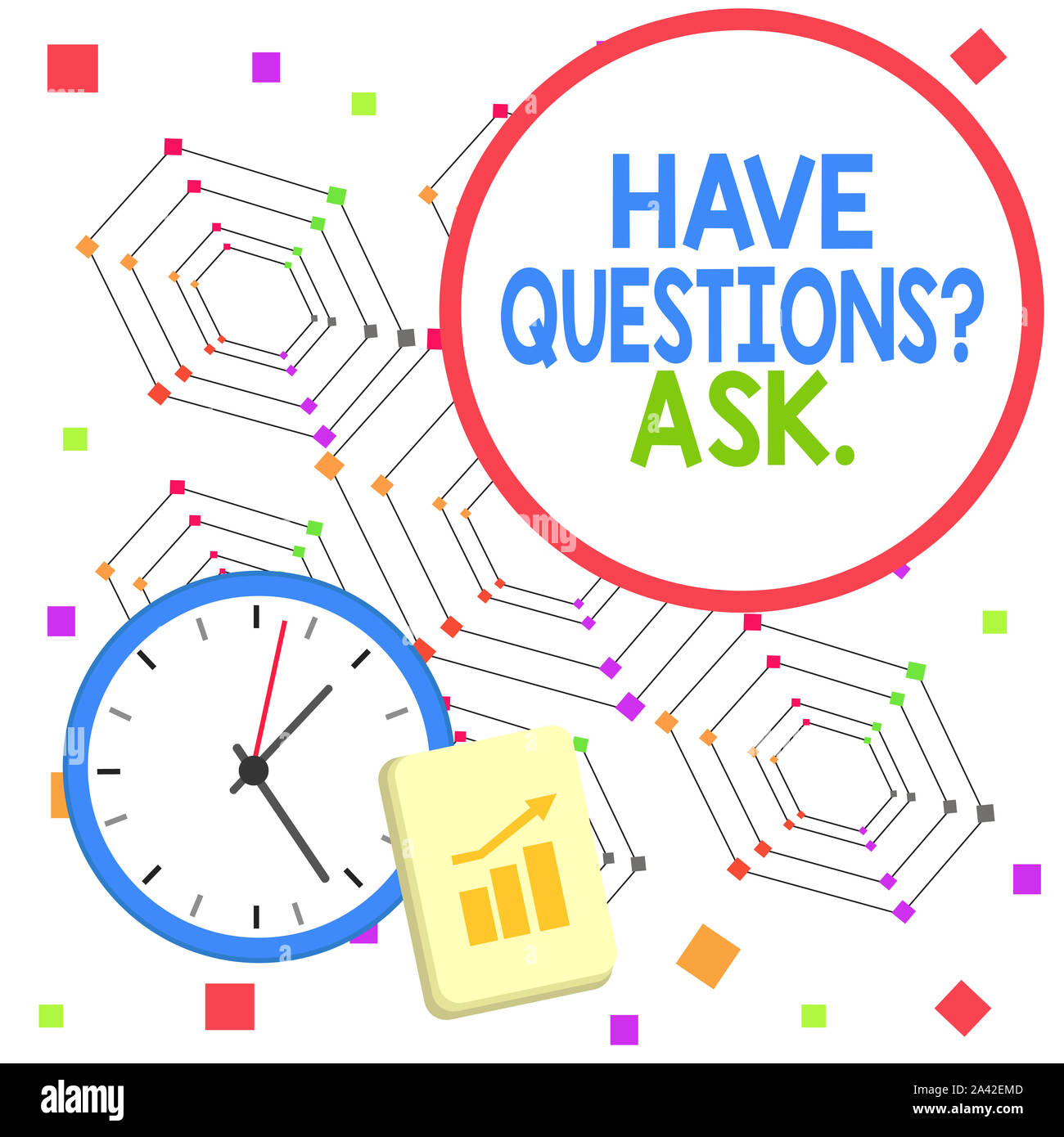 Handwriting text Have Questions Question Ask. Conceptual photo asking