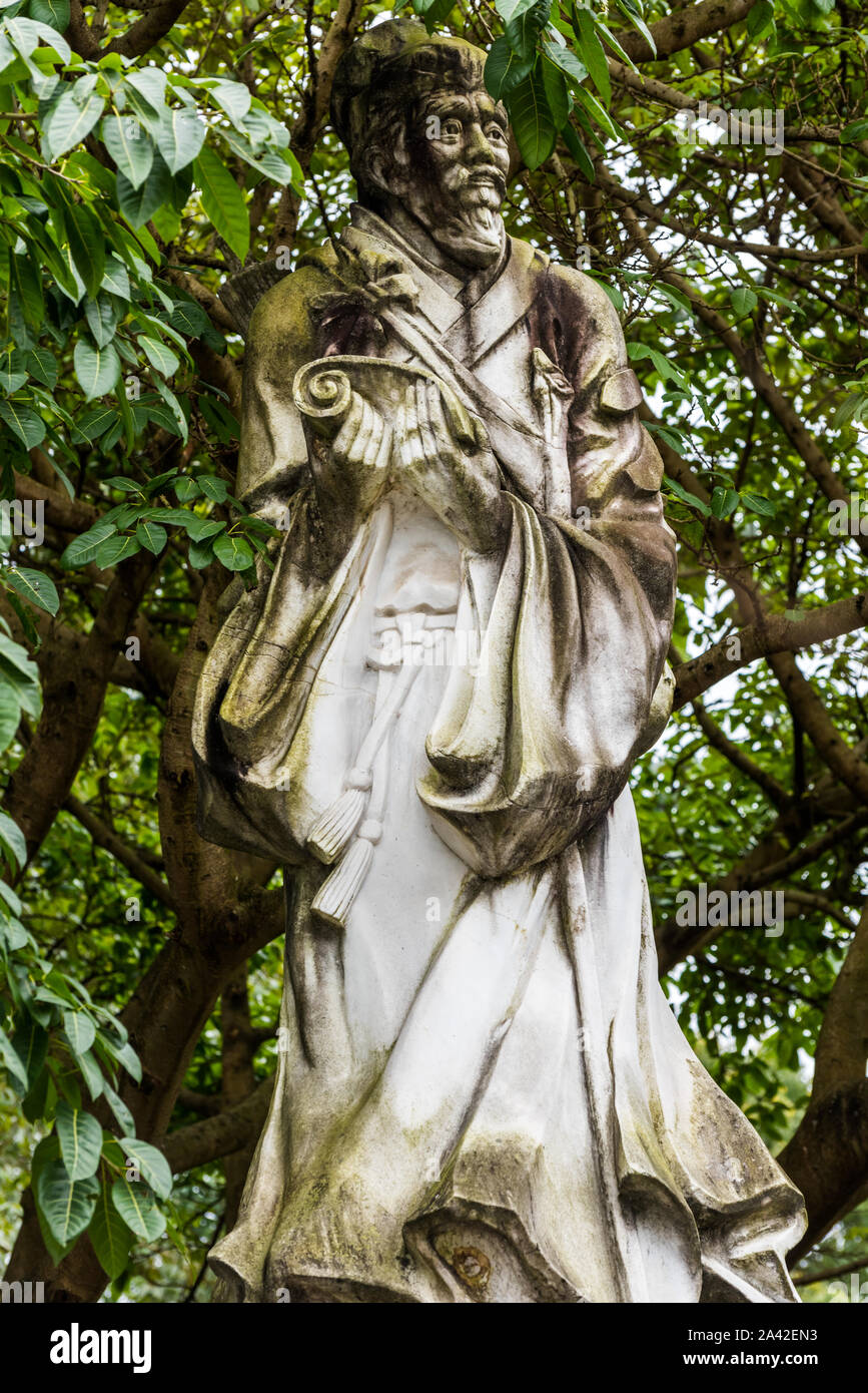 Statue of Xu Xiake in, a famous traveler, Explorer and Geographer in