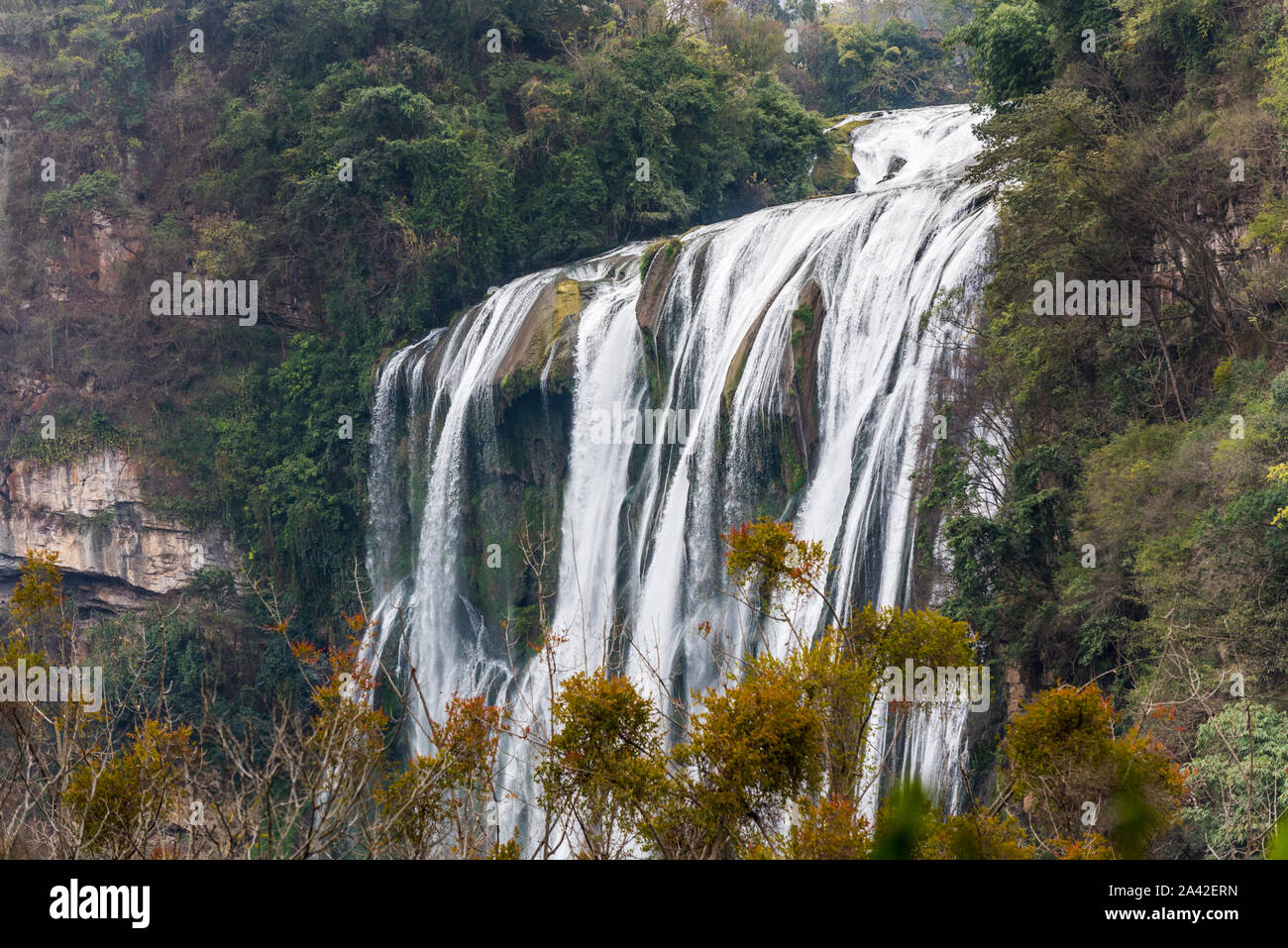 Huangguoshu Waterfall National Park in Guizhou Province in China, in