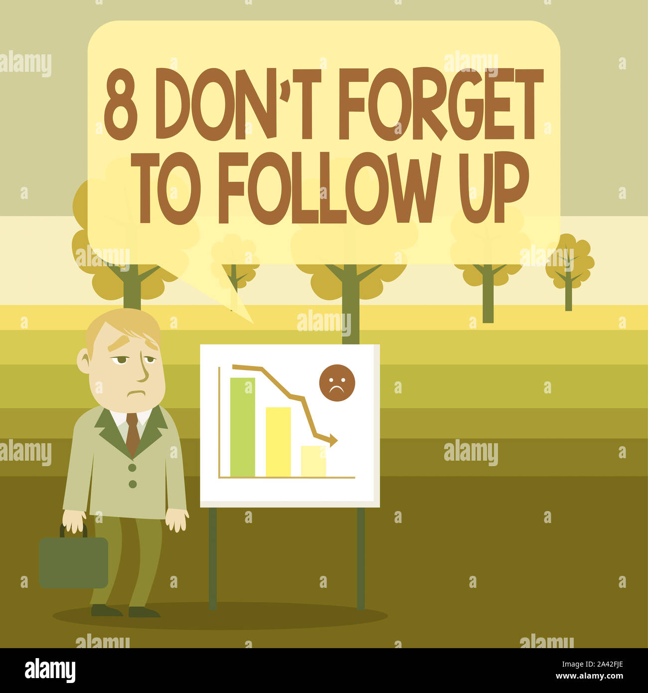 Conceptual Hand Writing Showing 8 Don T Forget To Follow Up Concept Meaning Asking Someone To Keep Connection With Others Businessman With Brief Case Stock Photo Alamy