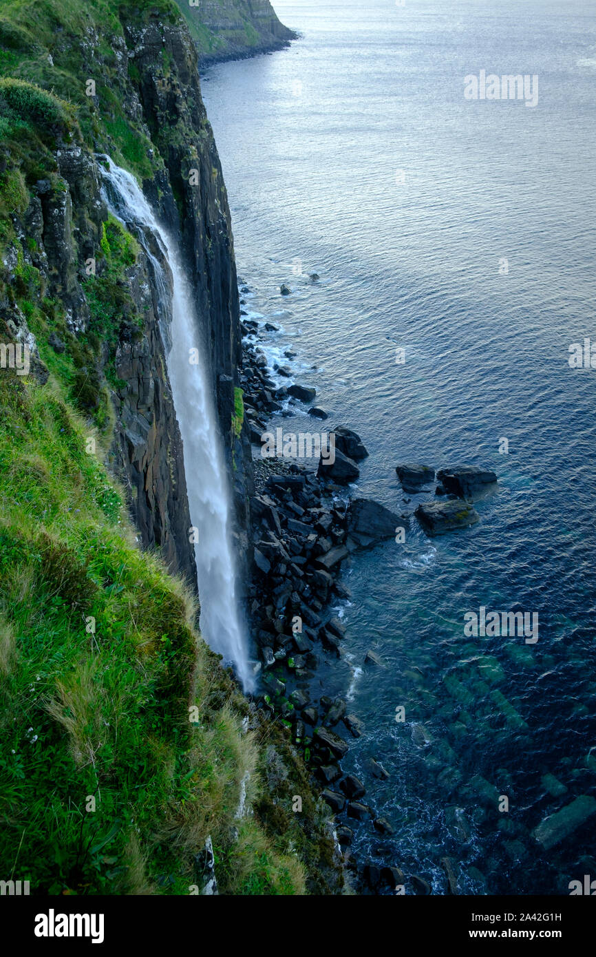 Kilt Rock and Mealt Falls Portree Isle of Skye Highlands Scotland Stock ...