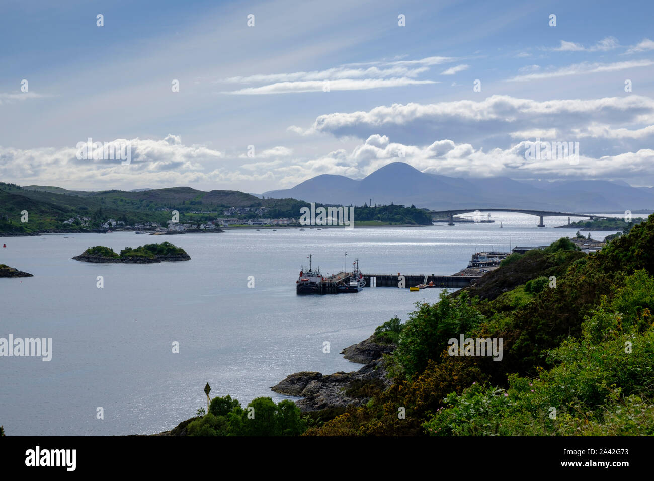 Kyle of Lochalsh Ross and Cromarty Ross-shire Highland Scotland Stock Photo