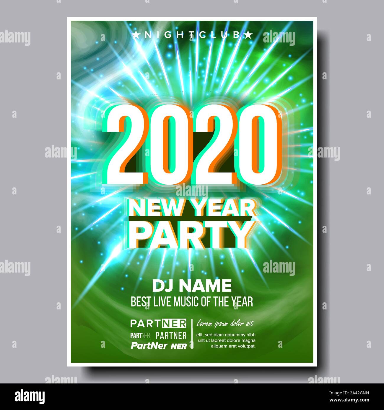 best christmas concert 2020 2020 Christmas Party Flyer Poster Vector Happy New Year Night Club Celebration Musical Concert Banner Design Illustration Stock Vector Image Art Alamy best christmas concert 2020