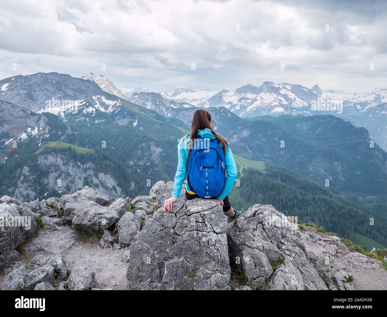 Sitting on top of a mountain hi-res stock photography and images - Alamy