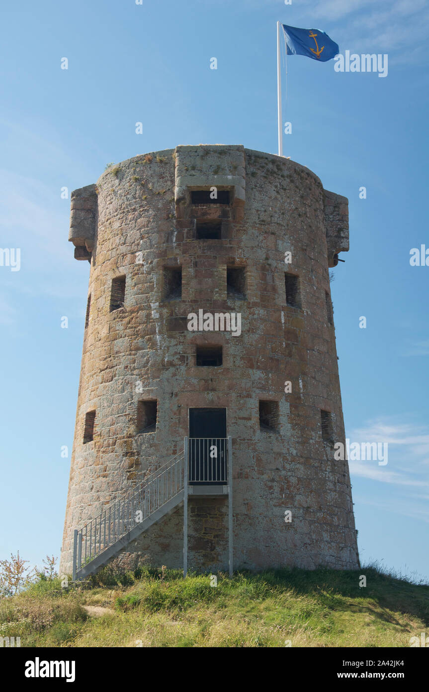 The Round Conway tower at Le Hocq in St Clement, one of a series of 22 historic defensive forts