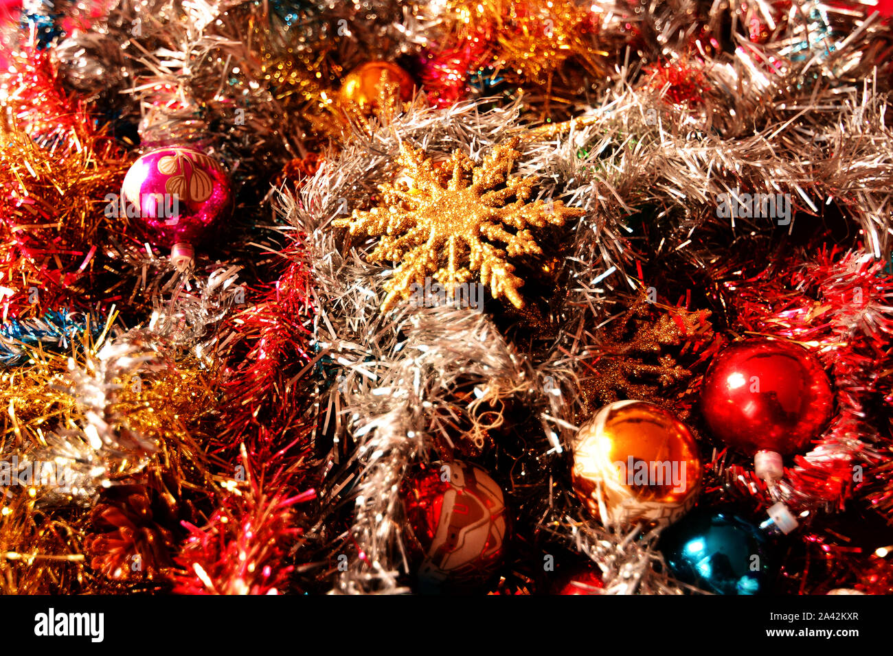 Vintage christmas baubles cut out hi-res stock photography and images ...