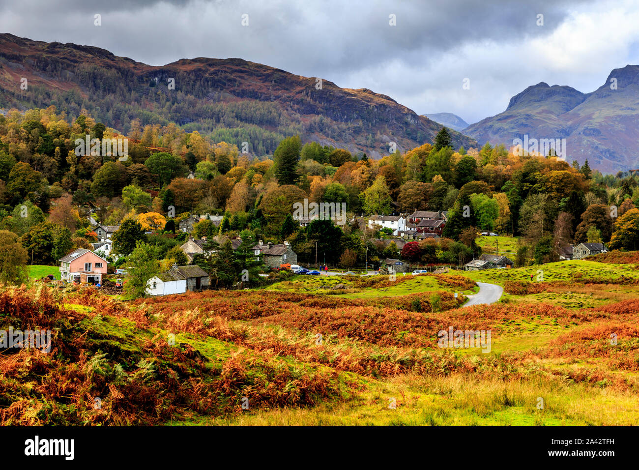 elterwater village,great langdale valley,lake district national park