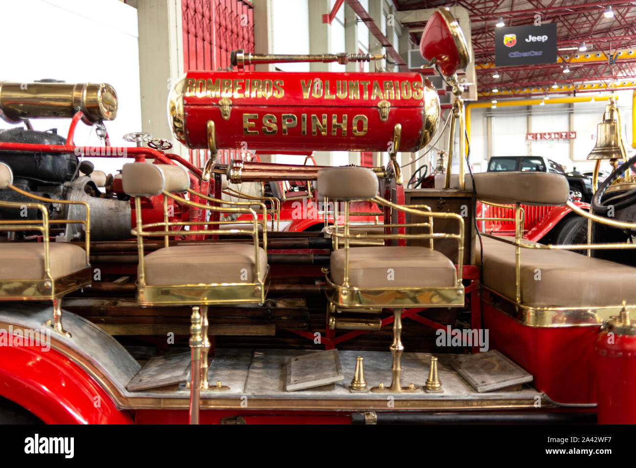 Old fire trucks from Espinho Stock Photo