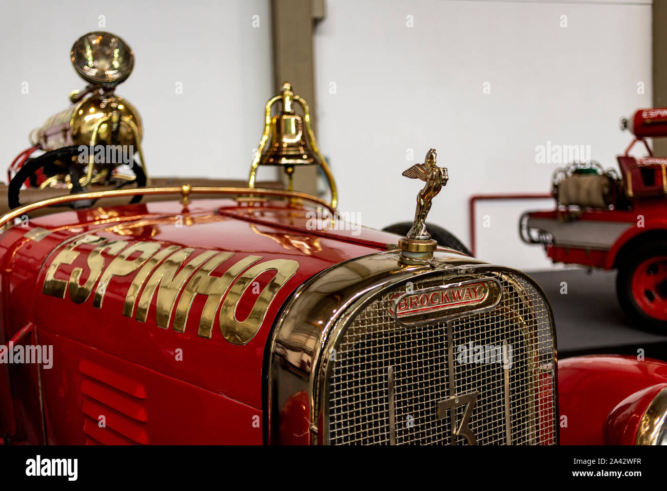 Old fire trucks from Espinho Stock Photo
