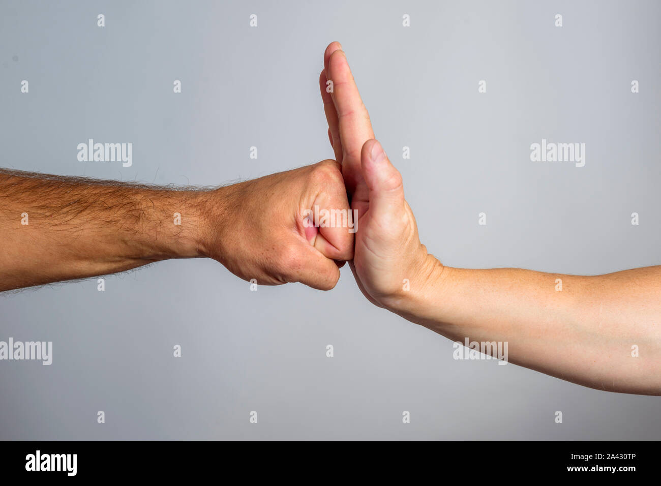 Open hand punch hi-res stock photography and images - Alamy