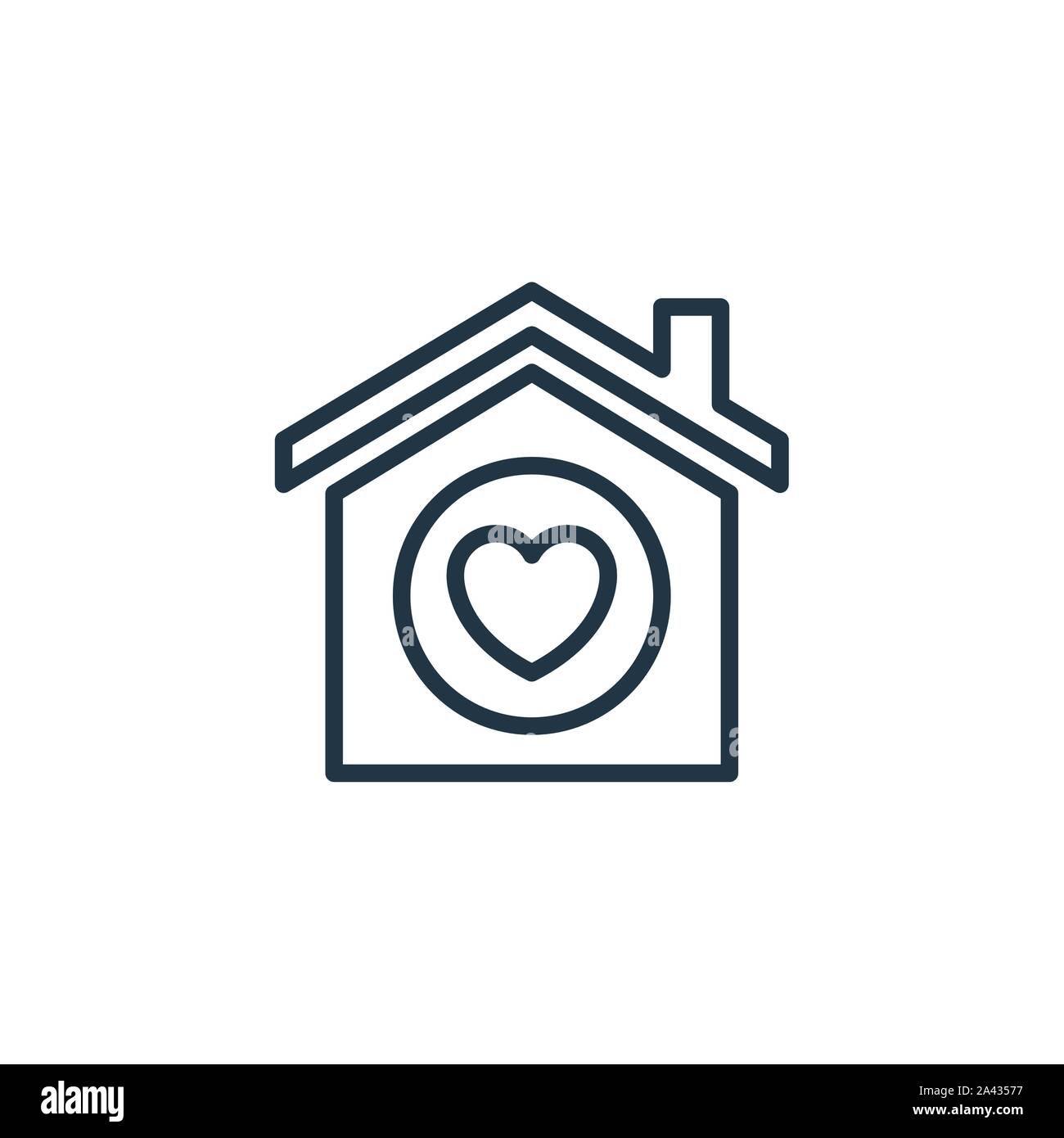 house love heart icon line design image illustration Stock Vector Image ...