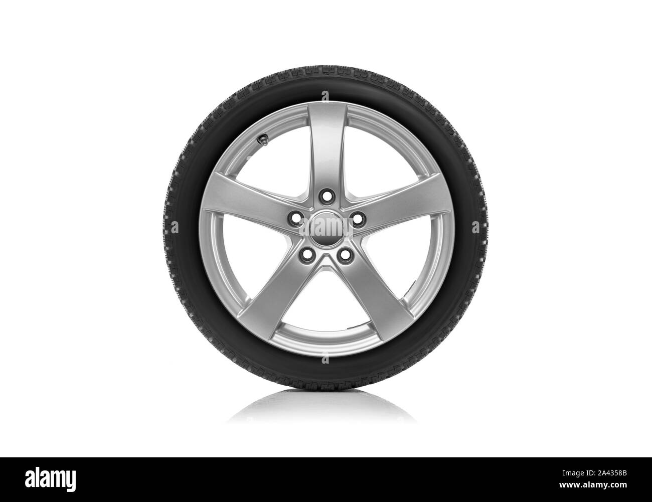 The car wheel is isolated against a white background Stock Photo - Alamy