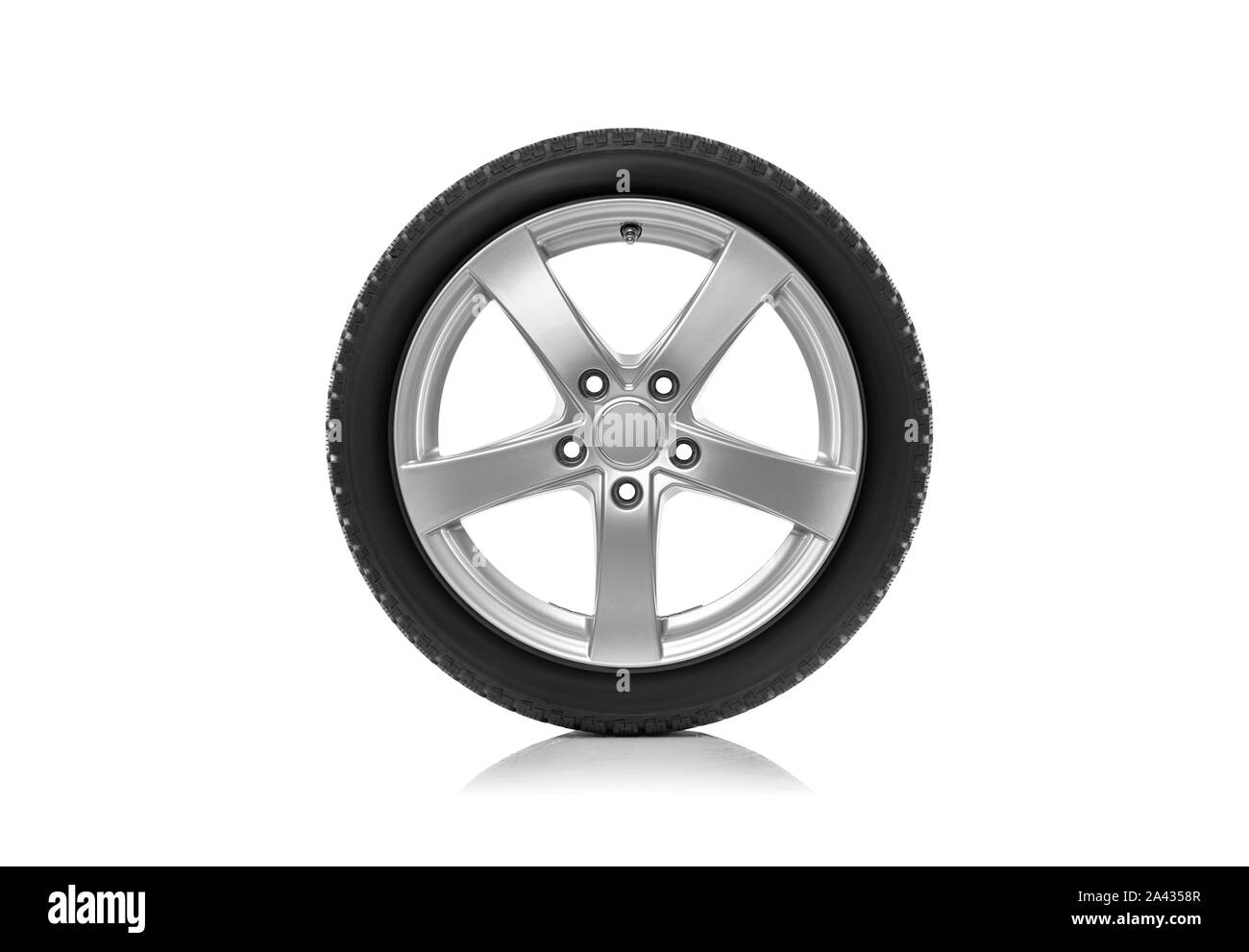 The car wheel is isolated against a white background Stock Photo - Alamy