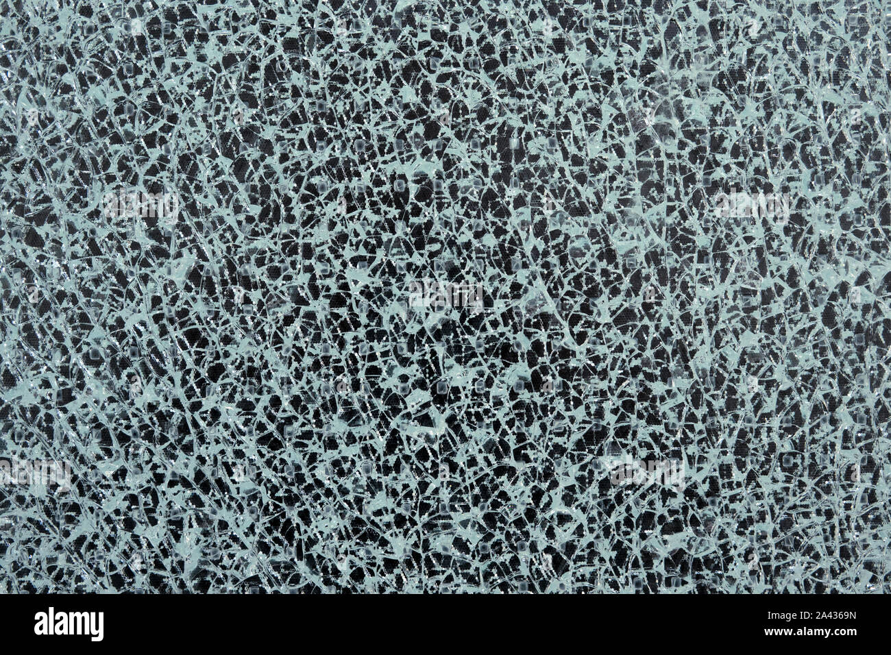 Abstract texture of a cracked glass pane Stock Photo