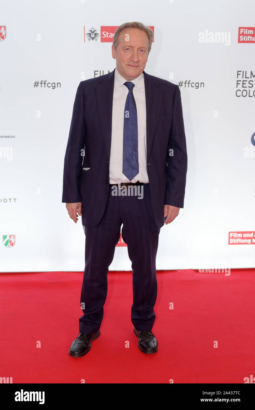 Cologne, Germany. 11th Oct, 2019. The actor Neil Dudgeon comes to a screening of the first episode of the 21st season of the crime series 'Inspector Barneby' as part of the Film Festival Cologne 2019. Credit: Henning Kaiser/dpa/Alamy Live News Stock Photo