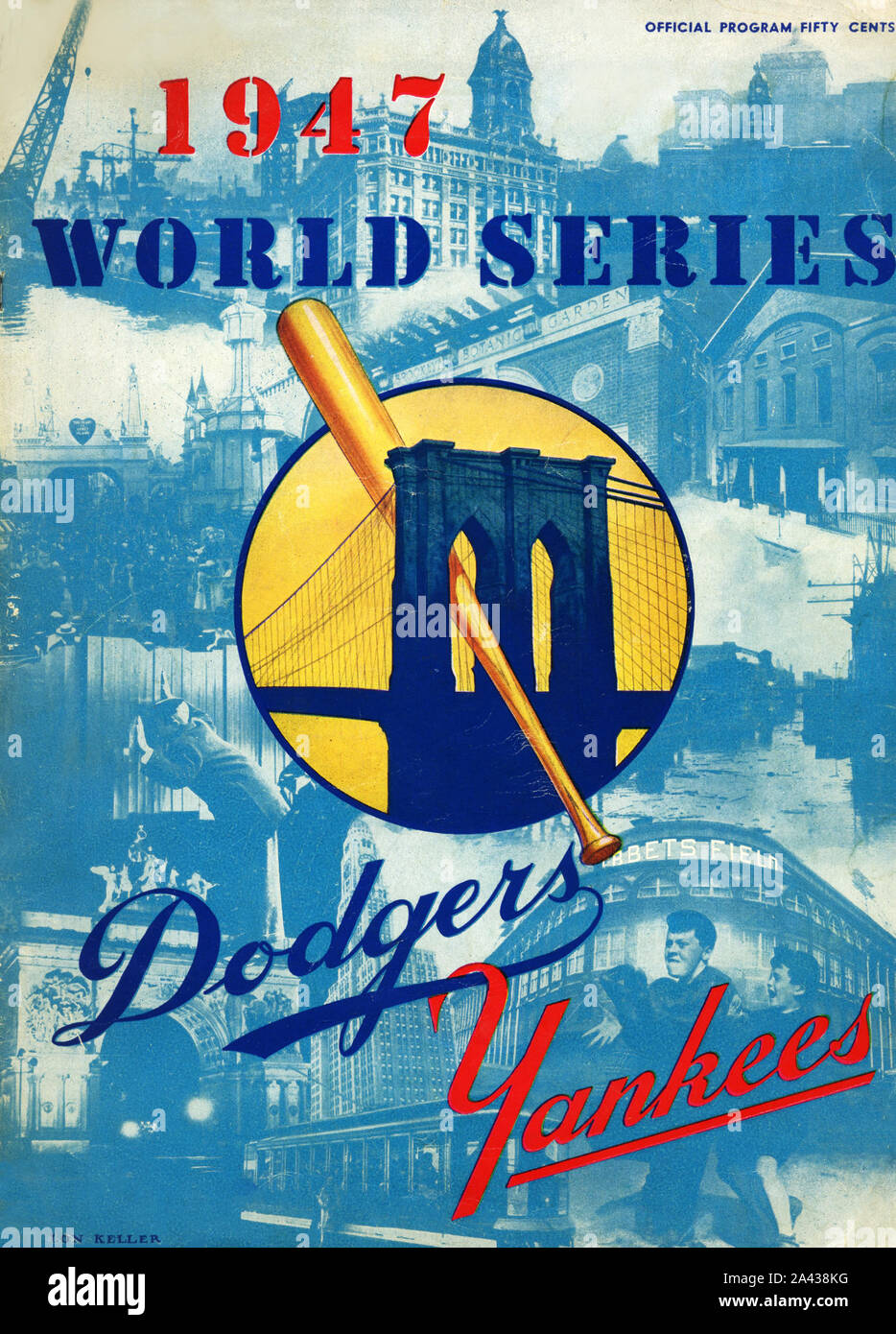 2000 World Series Program Cover 18 x 14 Framed Print - Subway Series