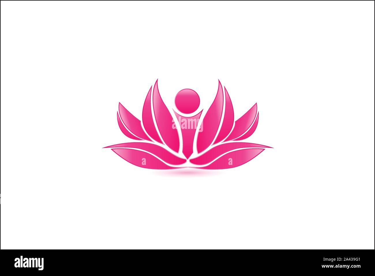Pink Lotus Flower, abstract vector Stock Vector Image & Art - Alamy