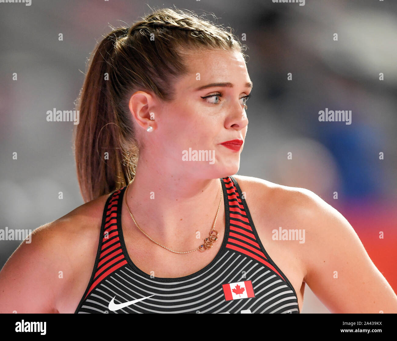 Alysha Newman (Canada). Pole Vault Women finals. IAAF World Athletics