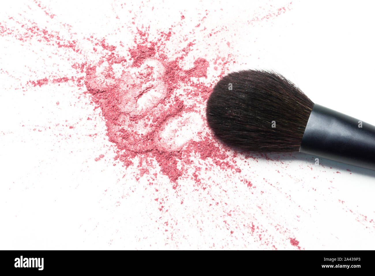eye shadow on white background Stock Photo
