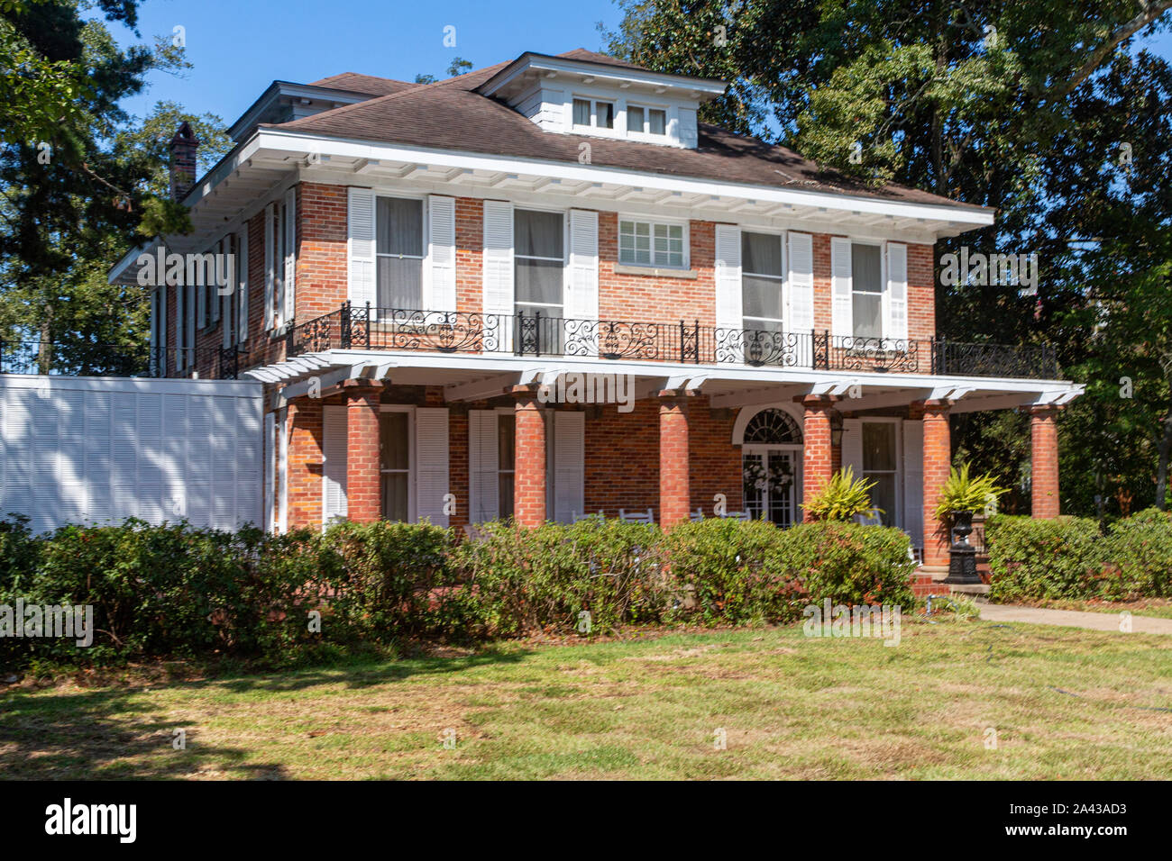 The fictional home of the Eatentons in the movie Steel Magnolias filmed in Natchitoches, Louisiana. Stock Photo