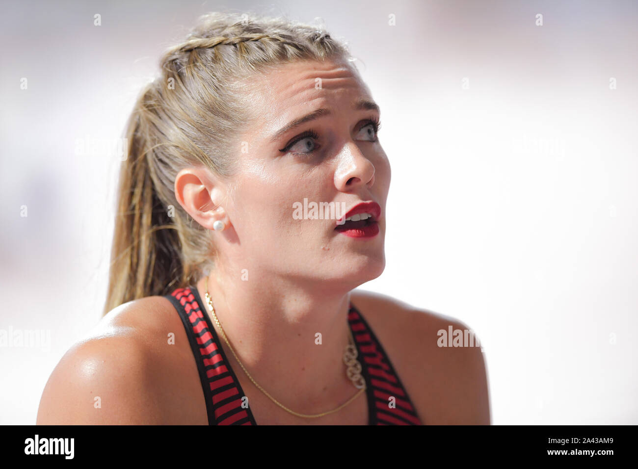 Alysha Newman (Canada). Pole Vault Women finals. IAAF World Athletics
