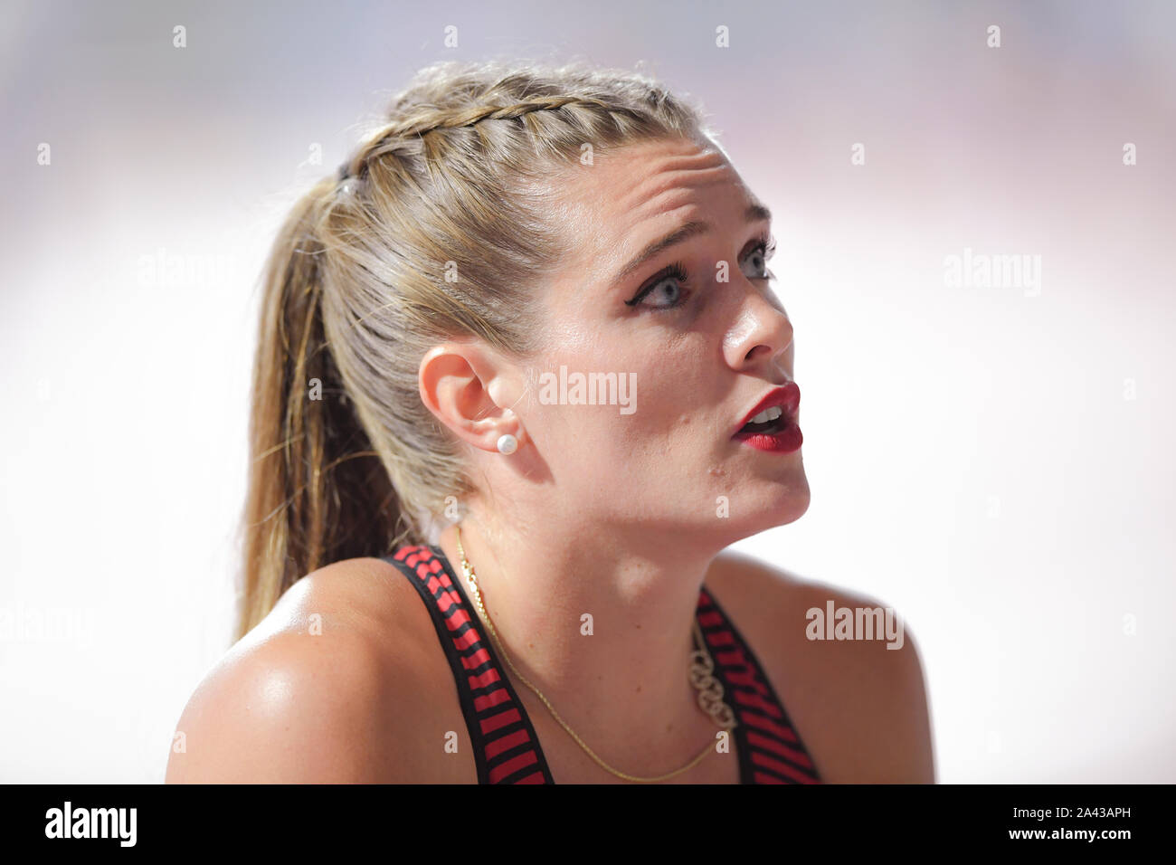 Alysha Newman (Canada). Pole Vault Women finals. IAAF World Athletics