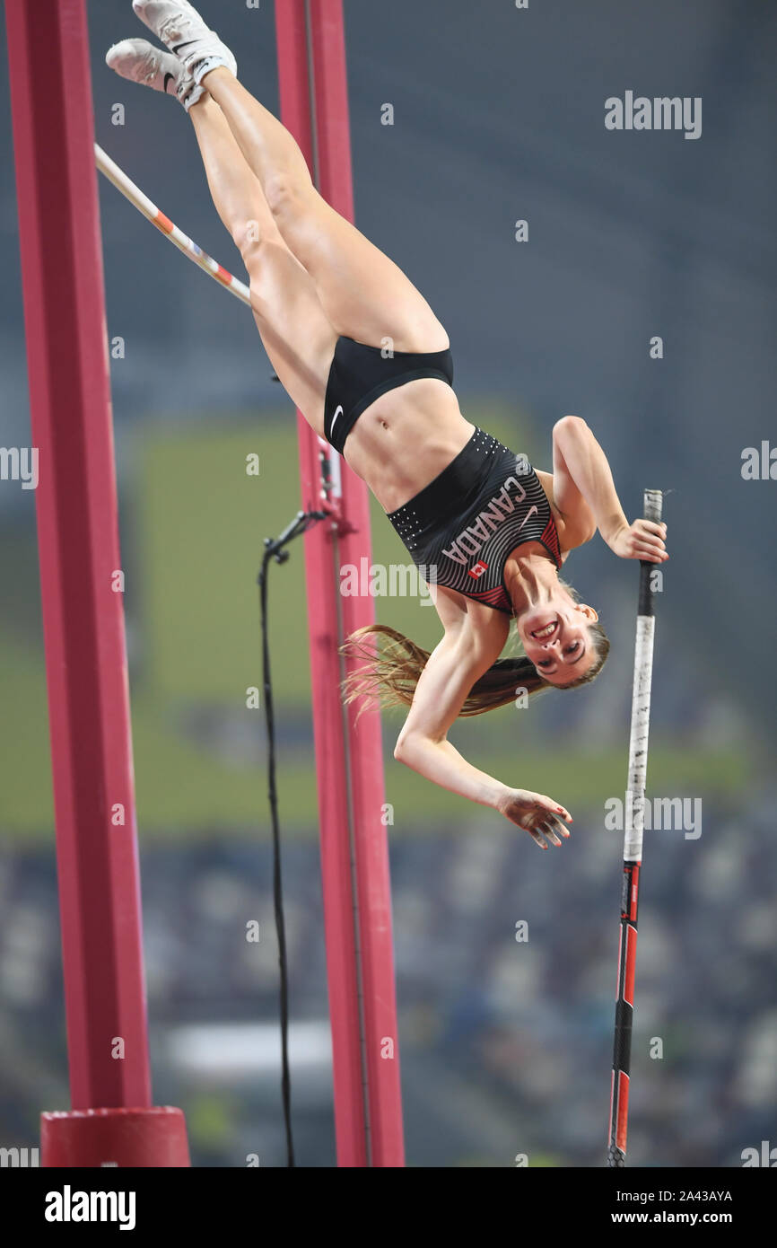 Alysha Newman (Canada). Pole Vault Women finals. IAAF World Athletics