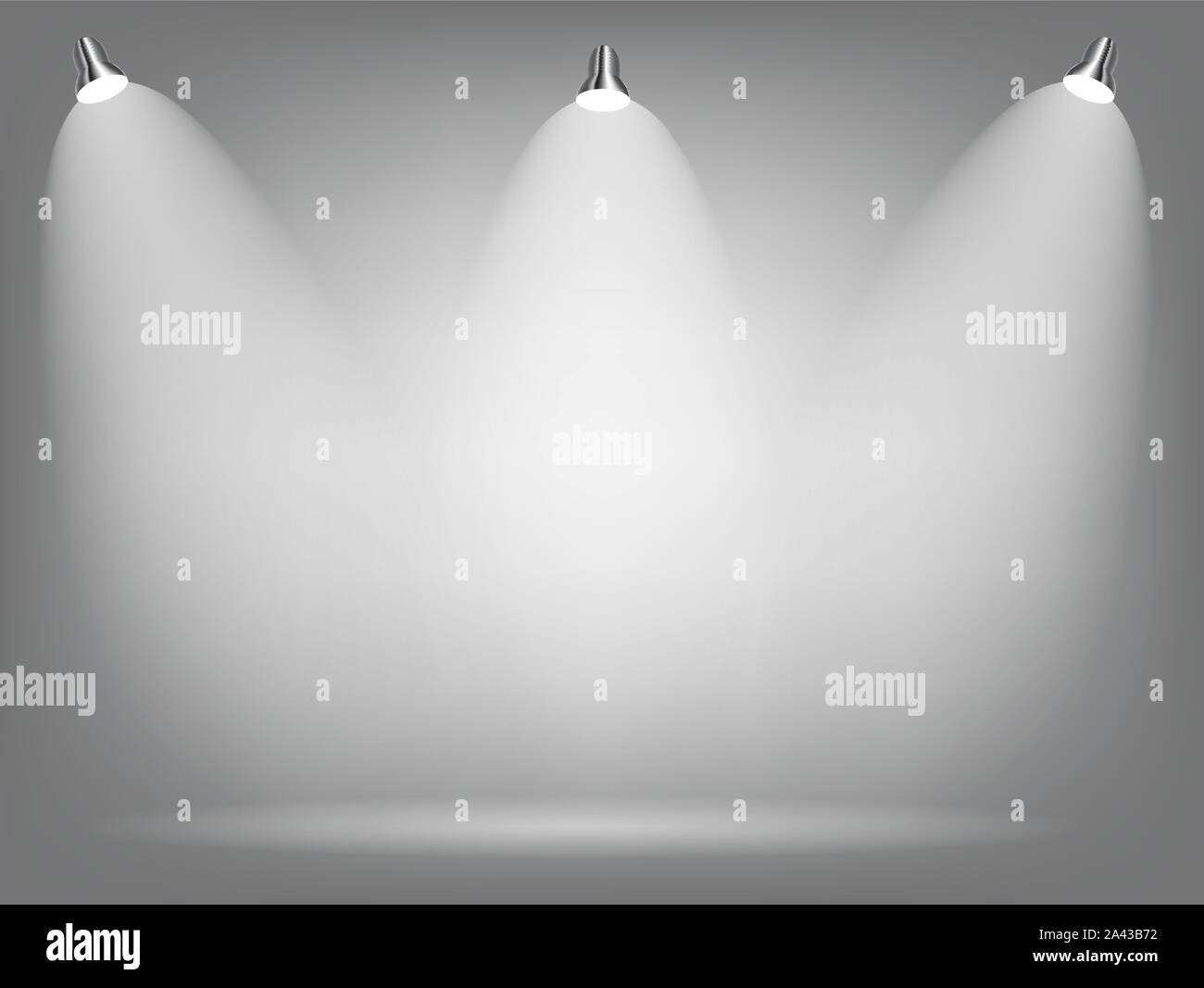 Realistic Bright Projectors Lighting Lamp with Spotlights Lighting Effects with Transparency