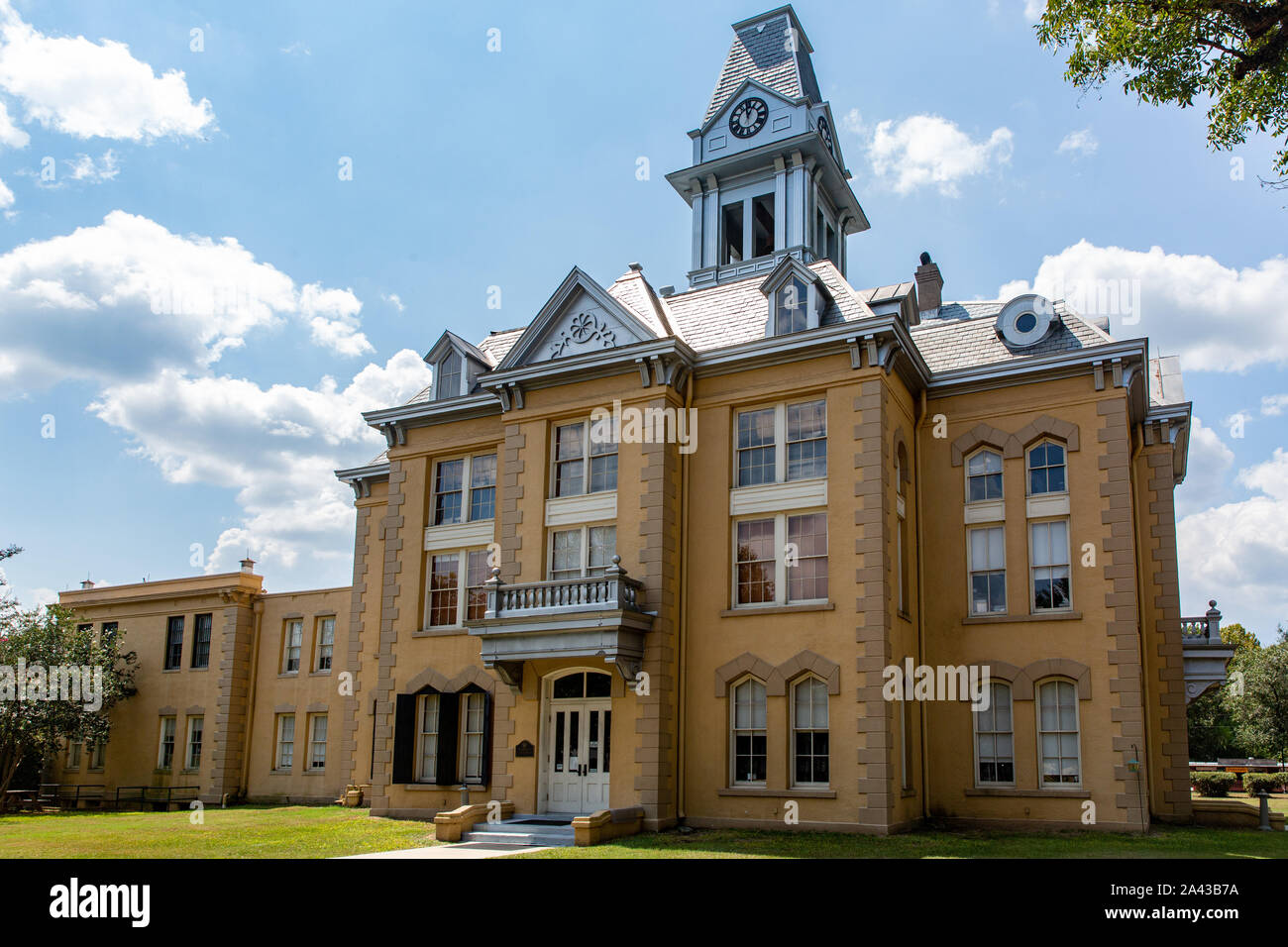The Historic 1903 Newton County Courthouse in Newton, Texas Stock Photo