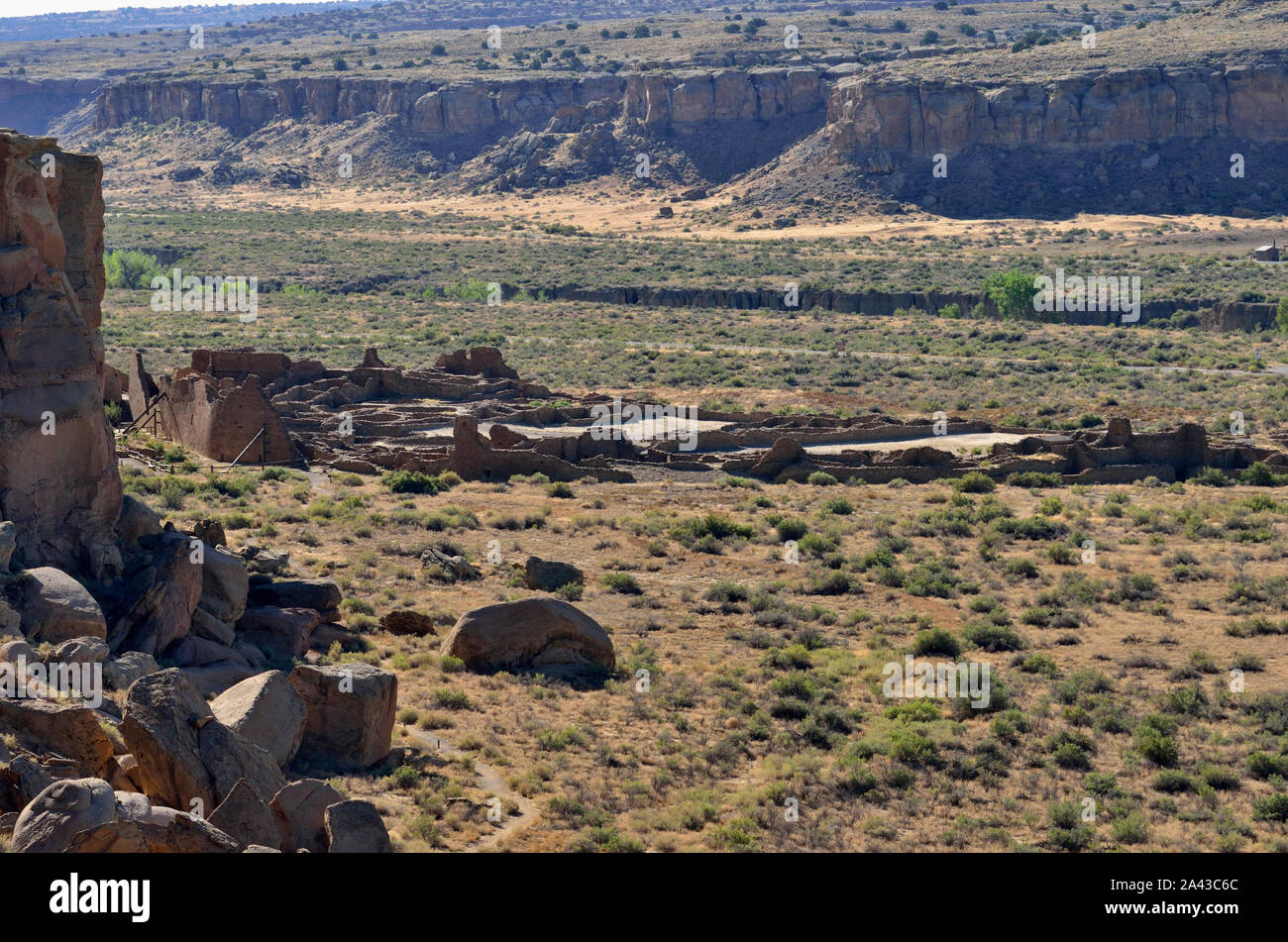 Pueblo Bonito (850-1250s), Chaco Canyon, NM 190913 75311 Stock Photo