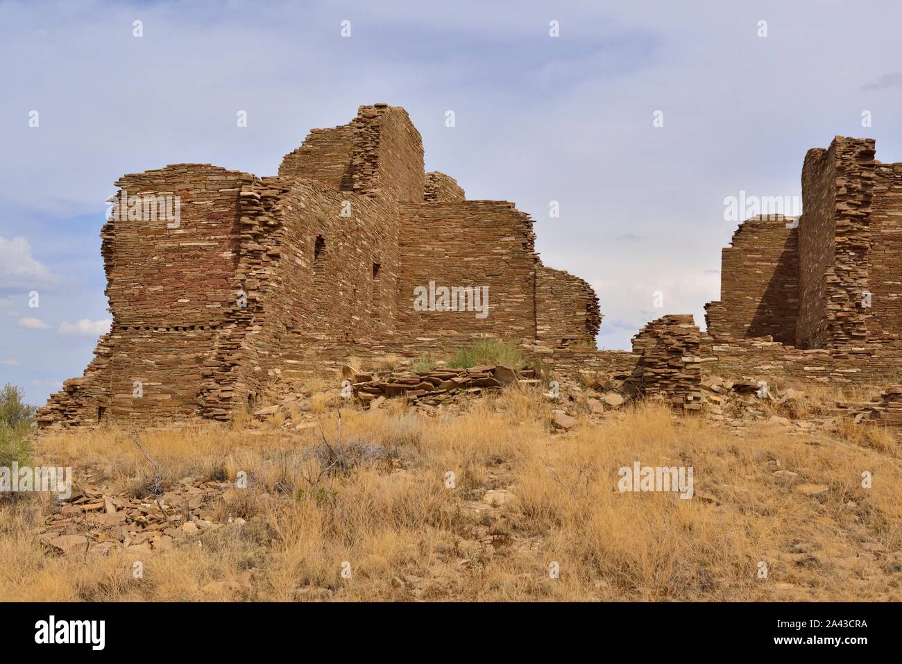 Pueblo Pintado (900-1250s), 3 to 4-story Great House, Chaco Canyon, NM 190914 61475 Stock Photo
