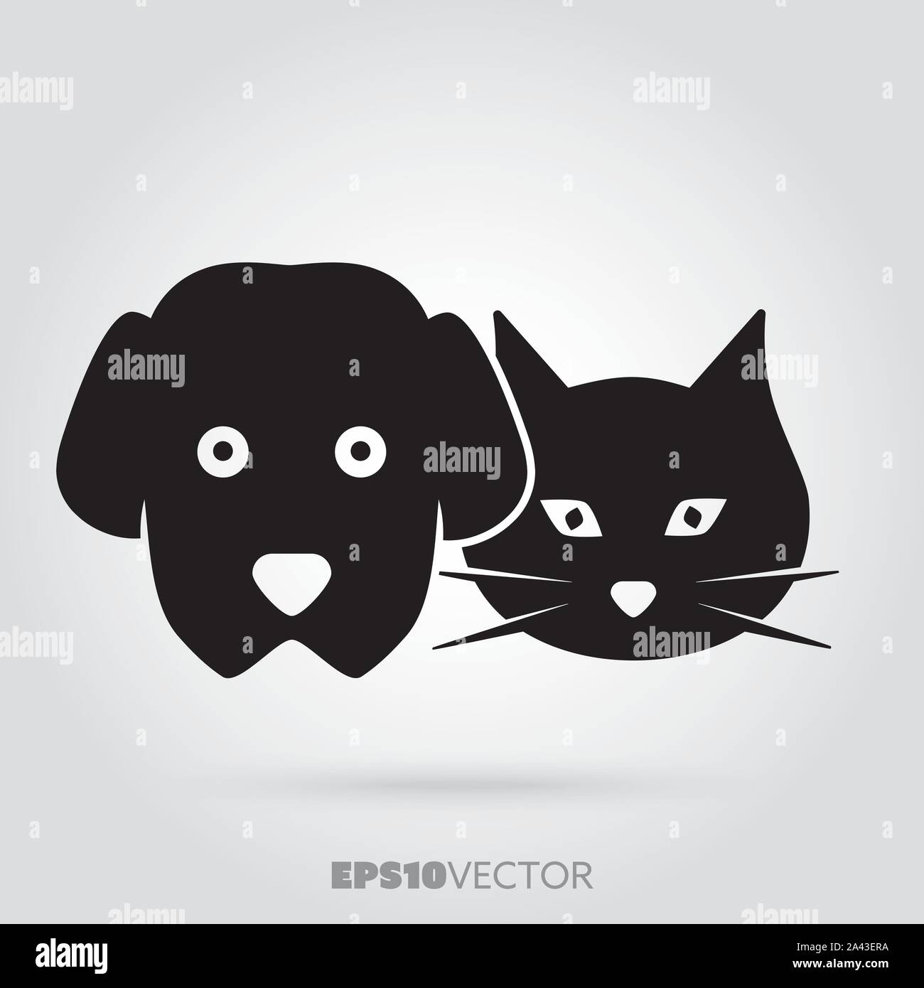 Cat line and solid icon, pets concept, kitten sign on white background,  sitting cat silhouette icon in outline style for mobile concept and web  design Stock Vector Image & Art - Alamy