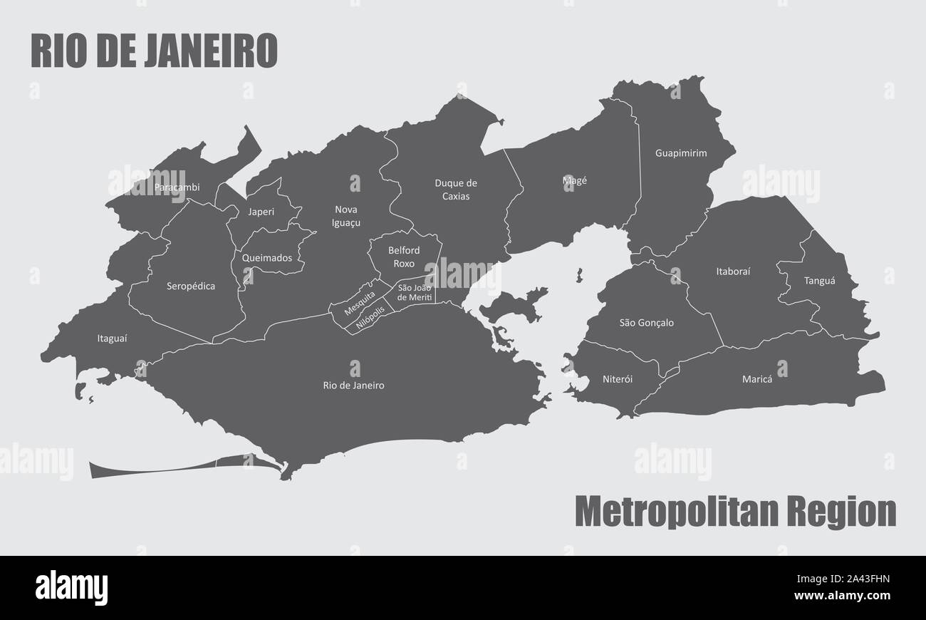 Rio de Janeiro Metropolitan Region Stock Vector Image & Art Alamy