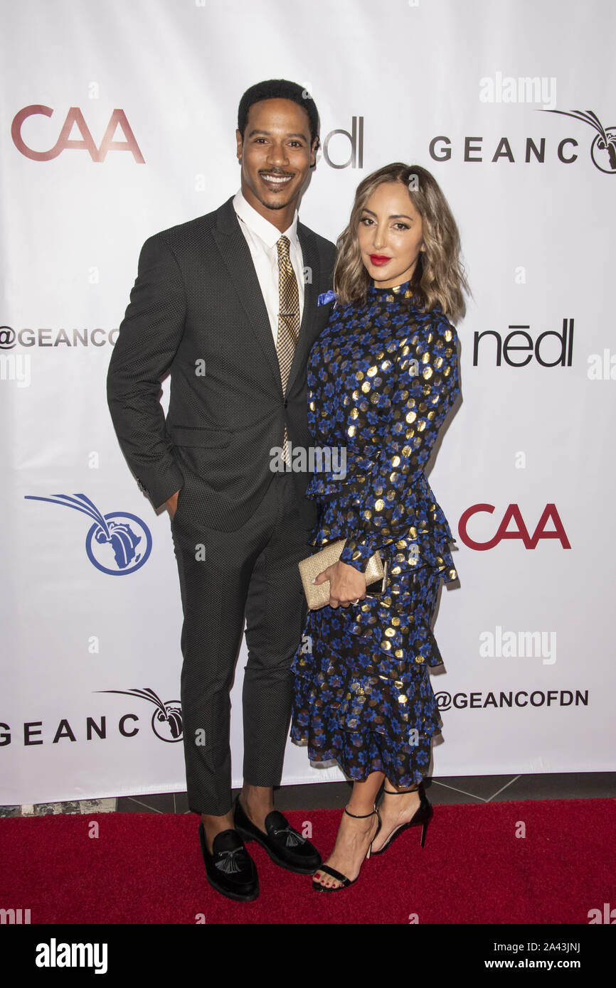 October 10, 2019, Los Angeles, California, USA: BRIAN J. WHITE and PAULA DA SILVA attend the GEANCO Foundation 2019 Hollywood Gala at SLS Hotel in Beverly Hills, California. (Credit Image: © Charlie Steffens/ZUMA Wire) Stock Photo