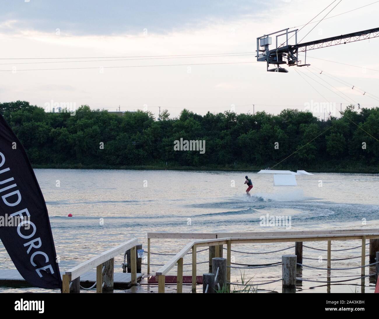 The Quarry Cable Park is a wakeboarding facility in Crystal Lake