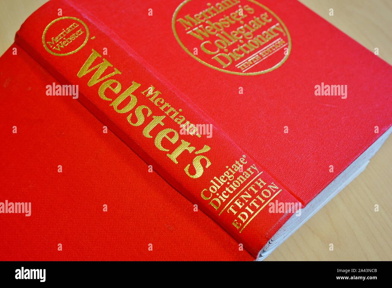 PRINCETON, NJ 11 OCT 2019 View of a Merriam sters English