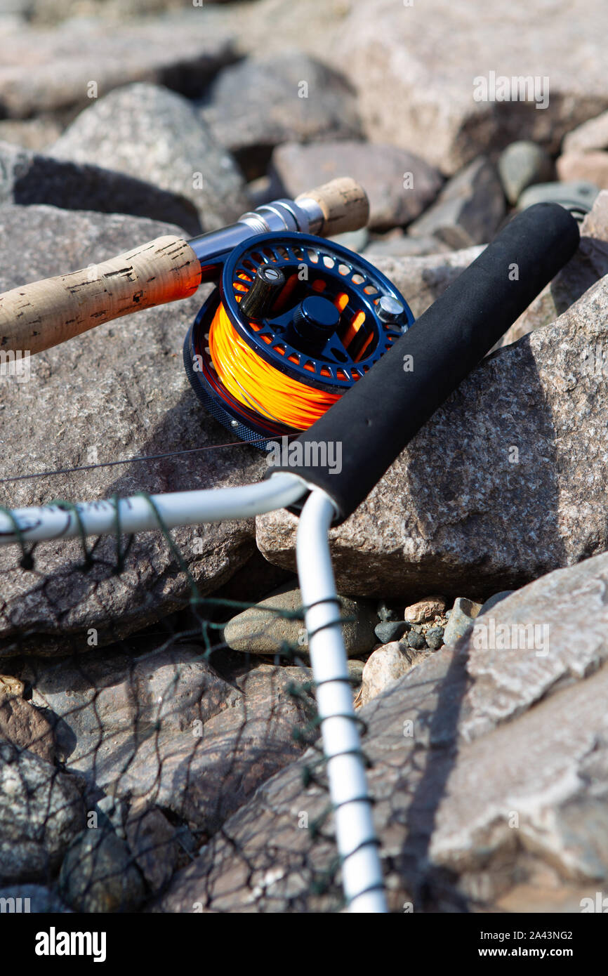 salmon fishing rod and reel