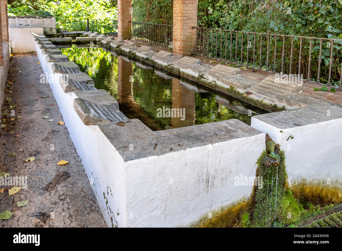 Old laundry or washing place in Los Romeros village, in Aracena Mountains, Huelva, Andalusia, Spain Stock Photo