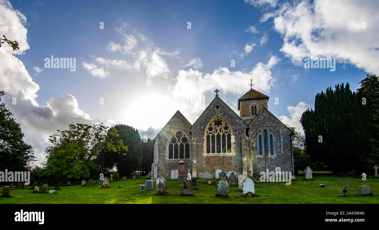 The 11th century All Saints Village Church, Icklesham, East Sussex