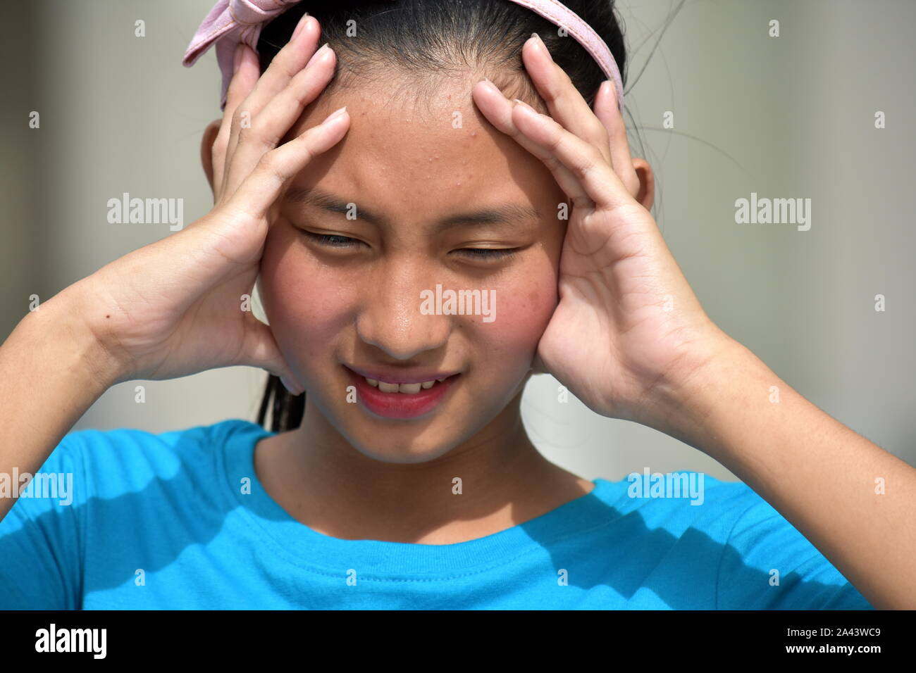 Girl Under Stress Stock Photo Alamy