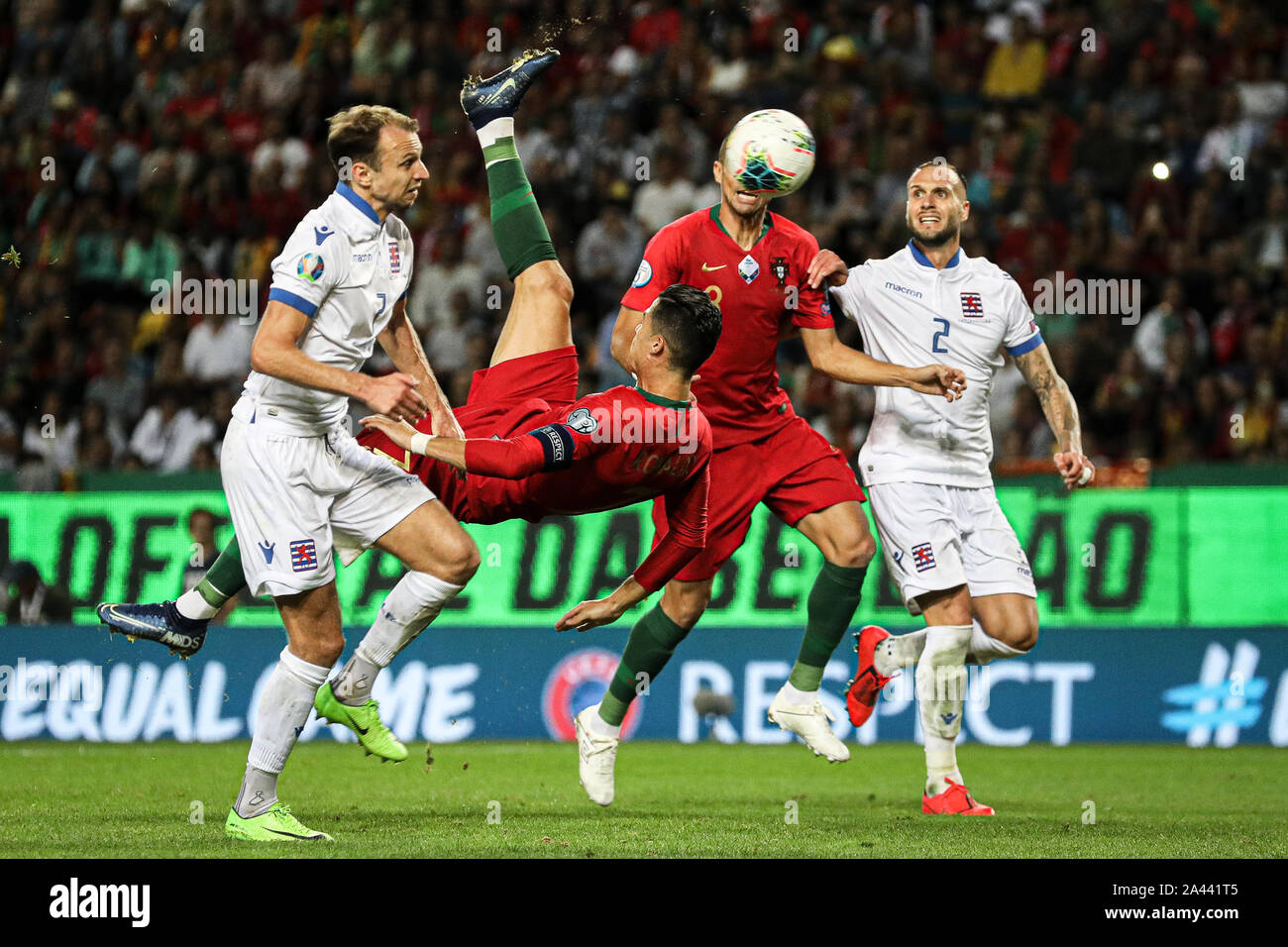 Cristiano Ronaldo of Portugal seen in action during the Qualifying Round  for European Championship 2020 football match between Portugal vs Luxembourg.(Final  score;Portugal 3:0 Luxembourg Stock Photo - Alamy