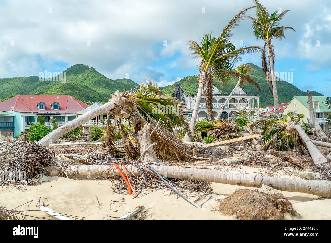 Hurricane Irma aftermath destruction to some of st.maarten/stmartin ...