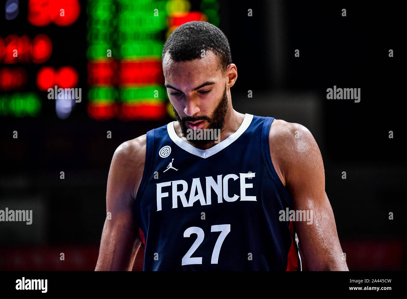 Rudy GobertBourgarel of France is at 2019 International Basketball Championship against Serbia